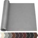 Leather Repair Tape, 17 X 79 in Leather Repair Kit for Furniture, Self Adhesive Repairing Patch Large Vinyl Patch Tape for Sofa, Car Interior, Couch, Car Interior, Car Seats(Gray)