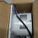 4'' Wall-Mounted Exhaust Fan, Small Bathroom Metal Iron Ventilation Fan, IPX4 118CFM Window Extractor Fan with Anti-backflow Check for Toilet, Office, Garage, Attic (White)