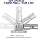 Flag Pole Holder Adjustable, Ultra Heavy Duty 304 Stainless Steel Flag Pole Bracket for Outside House & Estate - 1" Inner Diameter Flag Mounting Bracket, Built to Last Never Breaks