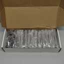 24 Pack Brushed Nickel Door Hinges, 4 Inch Heavy Duty Hinges with 5/8" Radius & Square Corners, Satin Finish, Removable Pin, Quiet for Interior & Exterior Doors