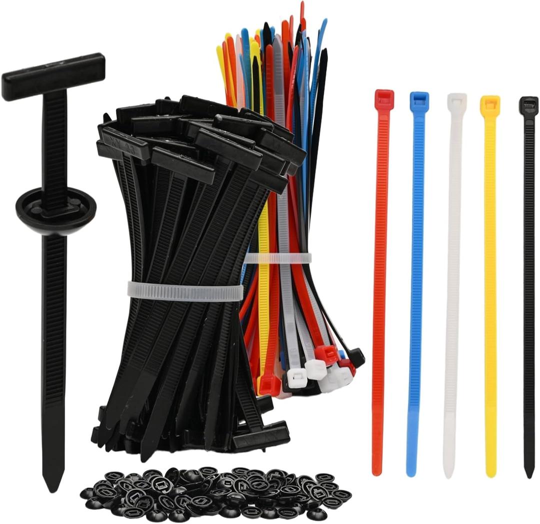 2 x 200 Pcs Heavy Duty Nylon Cable Ties for Automotive Body & Trim Clips, Self-Locking Zip Ties for Car Body, Replacement Parts & Outdoor Use - Strong Adjustable Plastic Fasteners