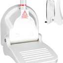 Shower Foot Rest with Reusable Suction Cup for Shaving Legs,Anti-Slip Shower Pedal with No Drilling Suction Cup,Foldable Shower Step with Powerful Suction Cup for Pregnant Woman & Back Pain Sufferers