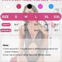 Sexy Lingerie for Women Naughty Babydoll Bodysuit One Piece Teddy Lace Bow Strappy See Through G String Thongs (White, XXL)