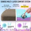 SUNROX Cooling Gel Memory Foam Chair Cushions, 2.6" Thick U-Shaped Dual-Layer Comfort Dining Chair Pads, Non Slip Seat Cushion with Ties for Indoor Kitchen Office 17"x16" Set of 8, Heather Chestnut