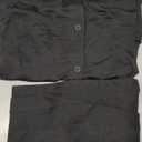 Deyeek Post Shoulder Surgery Shirts for Men Chemo Port Shirts Dialysis Patient Care Tear Away Cotton Pajamas Set (Large, Black)