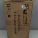 GarveeHome 7-Piece Kids Folding Table and Chairs Set, Toddlers Children's Activity Table and Chairs Set for Dining Room, Daycare, Classrooms (Grey)