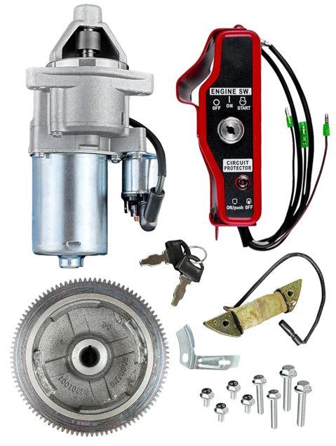 YAMAKATO Electric Start Kit for Honda Gx340 GX390 11HP 13HP Small Engines, Key Box for 339cc-389cc Motor Upgrade Electrical Starter