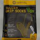 LUX Anti Slip Soccer Knee Socks,Non Slip Football/Basketball/Hockey Sports Grip Socks White