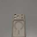 for iPhone 17 Pro Case for Women Girls,Compatible with MagSafe,Camera Control,Full Camera Protection, Cute Wave Magnetic Phone Case for iPhone 17 Pro,Stone