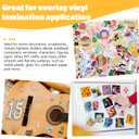 TECKWRAP Matte Laminating Sheets clear laminate sheets Sticker Paper for Inkjet Printer Clear Laminate Sheets for Printable Vinyl Sticker Paper, Photo Paper, Labels 8.26" x 11.69" A4 28 Sheets, Matte