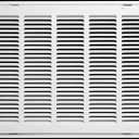 20" X 18 Steel Return Air Filter Grille for 1" Filter - Removable Face/Door - HVAC DUCT COVER - Flat Stamped Face - White [Outer Dimensions: 22.5 X 19.75]