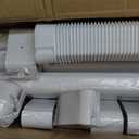4'' 23Ft Mini Split Line Set Cover Kit for Minisplit Ductless Linset Air Conditioners and Heat Pumps, Central AC Decorative Upgraded UV-Proof Strong & Durability PVC Pipe