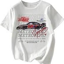 Women's Bow Graphic Oversized Tshirts, Size L