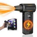vogma V8 Compressed Air Duster, 340000RPM Electric Air Duster with LED Display, 10000mAH Rechargeable Cordless Jet Dry Blower/ Air Broom/ Replace Canned Air for Computer, Keyboard and Car Drying