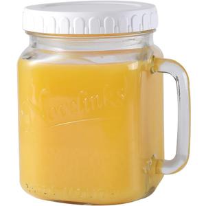 novelinks 74 oz Wide Mouth Glass Jar with Lid,Clear Large Mason Jars (1 Pack)