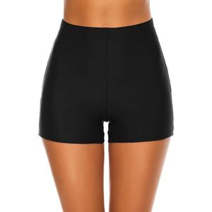 Tournesol Women's Swim Shorts High Waisted Bathing Suit Bottoms Swimsuit Boy Shorts Swimming Bottoms (Medium)