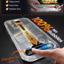 10 x MRGLAS 4-Pack TOP 9H+ Glass for iPhone 15 Pro Screen Protector [Auto Alignment Kit] [10X Military Protection] UNBREAK Tempered Glass Flim for iPhone 15 Pro 6.1 inch Longest Durable Case-Friendly (Transparency)