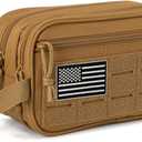 QT&QY Tactical Toiletry Bag For Men Hygiene Bag EDC Military Tool Molle Pouches Small Dopp Kit Mens Shaving Kit Travel shower Bags