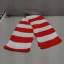 Dxhycc Black and Gray Striped Scarf - Soft Knit Winter Men's Scarf - Cosplay Costume Accessory for Halloween Christmas Party