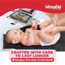 Premium Portable Diaper Changing Pad  Extra-Thick Cushioned Travel Mat with Wipes Pocket  Waterproof, Easy to Clean, Gift-Ready (Cloud Gray)