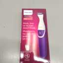Philips Beauty Bikini Genie Cordless Trimmer for Bikini Line Hair Removal, with Shaving Head and Comb, BRT383/50 (1 Count (Pack of 1), Purple and White)