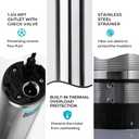 LEO 1.5HP Well Pumps Automatic ON/OFF, 2200GPH 170FT, 72.2FT Power Cord, Stainless Steel Submersible Deep Well Pump, High Pressure Water Pump for Home, Irrigation Garden Use