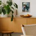 Cute Child Wall Art Prints Handsome Little Boy And Puppy Poster Canvas Art Wall Decor Picture For Bedroom Baby Room Bathroom Wall Decor Aesthetic Home Artwork 8"  10" With Framed (MK02.)