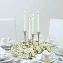 NIKY 10 inch White Taper Candles for Christmas, Set of 12 Unscented Dripless Candlesticks - 8 Hours Long Burning for Home Decor, Wedding, Parties and Special Occasions