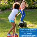Tug of War Rope 60ft Outdoor Yard Games for Kids, Teens and Adults, Field Day Family Reunion Birthday Party Outside Backyard Lawn Picnic Carnival Games for Team Building Activities