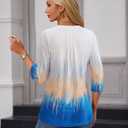 Long Sleeve Shirts for Women 2026 Spring Dressy Casual Blouses Pleated Crewneck Tunic Tops for Leggings Cute Tee (White, L)