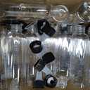32 Pack 4oz Boston Dispensing Bottle Empty Round LDPE Plastic Squeeze Dropper Bottles Squeeze Bottle with Twist Top Cap for Liquids Oils Art Crafts Kitchen Household