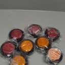 Nilight 2.5 Inch Round Marker Light 8PCS Red Amber 13LED Clearance Lights Flush Mount With Plug Grommet Pigtail Hardwired DOT Compliant For 12V Truck Trailer Tractor Buses Vans Boat