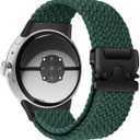 BlackPro Braided Bands Compatible with Google Pixel Watch 4/3 45mm Bands, Elastic Nylon Breathable Sport Straps for Pixel Watch 4 45mm Band for Men Women - Upgraded Parachute Buckle