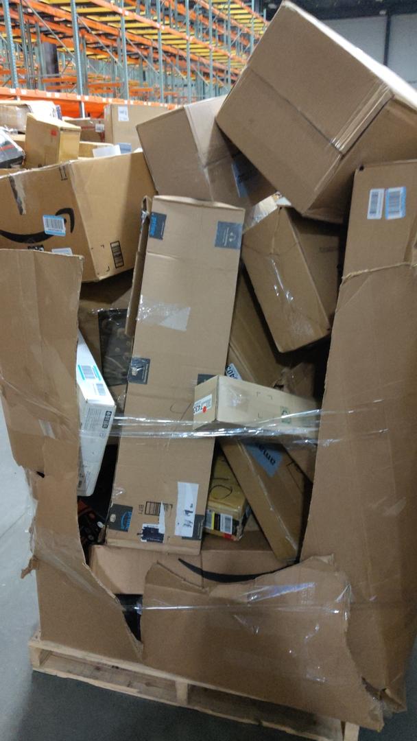 pallet of salvage items