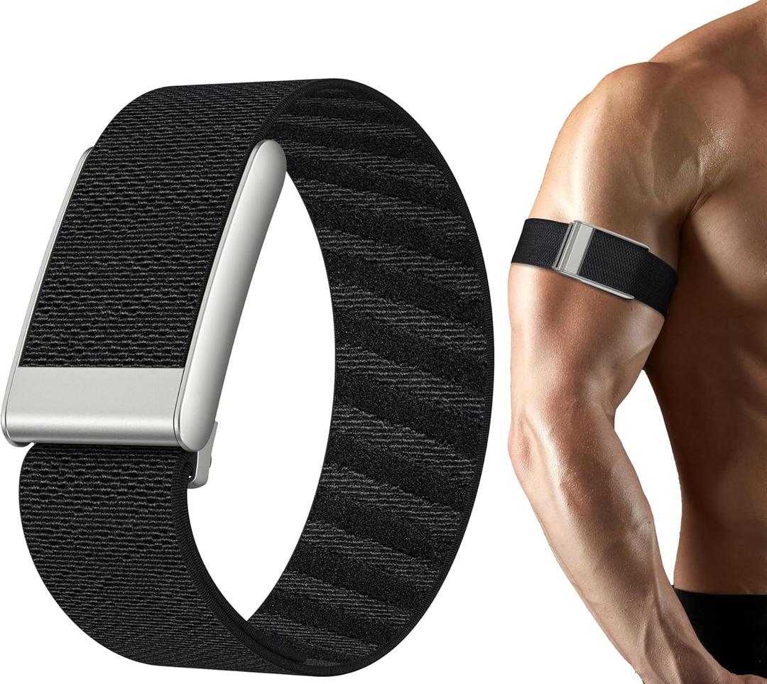 omee Nylon Sport Band Compatible with Whoop 5.0 Bicep Bands One, Peak and Life, Breathable Nylon Adjustable Waterproof Replacement Wristbands Straps for Whoop Band 5.0 Not Compatible with Gen 4.0