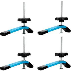 4pcs Blue T-Track Clamps for Woodworking - Gifts for Woodworkers Men Women | 4pcs Hold Down Clamps for Woodworking with 5 inches Length T Rail Track Slot Bolts