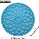 3 x Car Cup Coaster, Universal Automotive Waterproof Non-Slip Cup Holders Sift-Proof Spill Holder Car Interior Accessories 4 Pack Blue