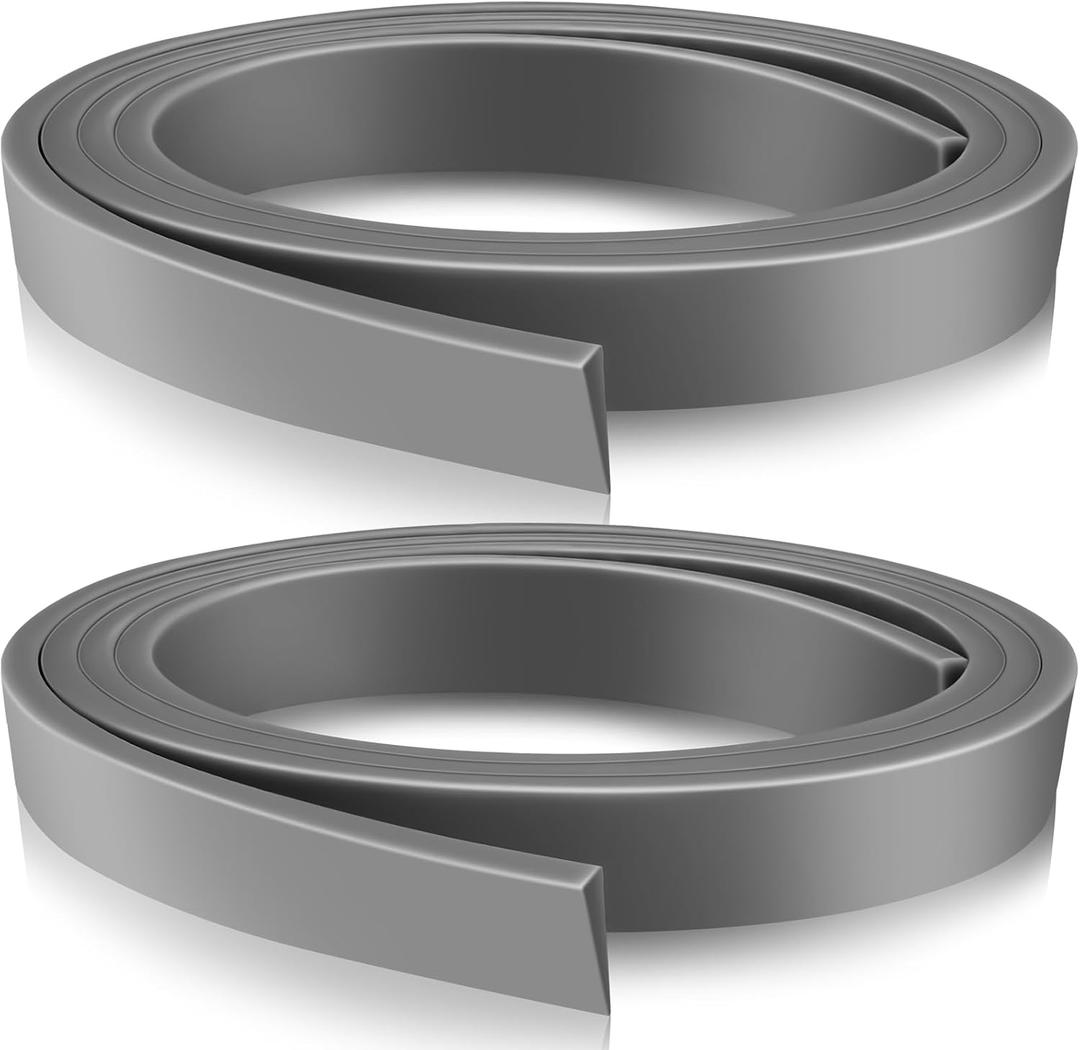 2 Rolls 37 Inch Storm Door Bottom Replacement Insert Y Shaped Sweep Silicone Seal Adjustable Door Weather Stripping Bottom for Aluminum Storm Thresholds, Gray