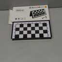 Chess Sets Travel Board Games: Magnetic Folding Chess Board with Instructions Teen Gifts Family Games Educational Toys for Kids and Adults 9.5 Inch (White-black)