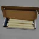 Homemory 6 Pcs Flameless Taper Candles with Remote, Timer, Dimmer, Ivory Battery Operated CandleSticks with Flickering Light, Plastic Led Window Candles, 9.6 Inches for Halloween Christmas Decoration