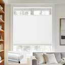 Joydeco No Tools No Drill Blinds for Indoor Windows, Cordless Window Blinds Cellular Shades Top Down Bottom Up Blackout Honeycomb Blinds Thermal Insulated Noise Reduction (White, 60" W x 96" H)