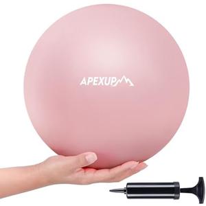 APEXUP 9 Inch Pilates Ball Small Exercise Ball for Yoga, Fitness, Balance, Core Workout, Physical Therapy