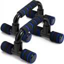 Ergonomic Push Up Bars (2 Pack) - Portable Push Up Handles for Men & Women, Ideal for Home, Gym, or Floor Workouts  Deep Muscle and Strength Training (Blue)