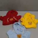 Abaodam 3pcs Bear Clothing for Stuffed Animals Snug Fit Plush Doll Shirts with Hoodies Custom DIY Apparel for Plush Companions