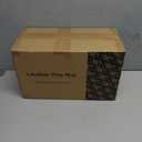 50"x50" Premium Baby Play Mat, Memory Foam with Wipe-Clean Leather Cover, Non-Slip & Machine Washable Floor Mat for Tummy Time, Crawling and Family Bonding Time, Grey