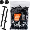 2026 Upgrade nylon Cable Tie Buckle,Car Zipper Clip,Durable Button Zipper Retainer for Car Daily Repair (100PCS)