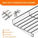 CANDANA Warming Rack for Weber Genesis II 300 Series Gas Grill Replacement Parts 66044 Stainless Steel Grid GS4 E310 E315 E330 E335 S310 S335 Heavy Duty Accessories