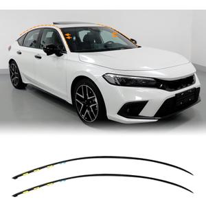 SAOKNCE Drip Side Molding Compatible with 2006-2011 Honda Civic Left & Right Set Replace# 73158-SNA-013 73168-SNA-013