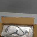 Partsam 1Pcs Radius-Style 14" Front Air Cleaner Light Bar with 3Pcs Glass Watermelon Lights, Stainless Steel Bracket, Compatible with Peterbilt Kenworth Freightliner Trucks, Amber Lens