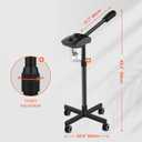 TASALON Ionic Facial Steamer, Professional Face Steamer for Facial, Esthetician Steamer for Face Spa and Salon Beauty, Hot Ionic Mist Face Steamer for Facial Deep Cleaning Skin Care Equipment- Black
